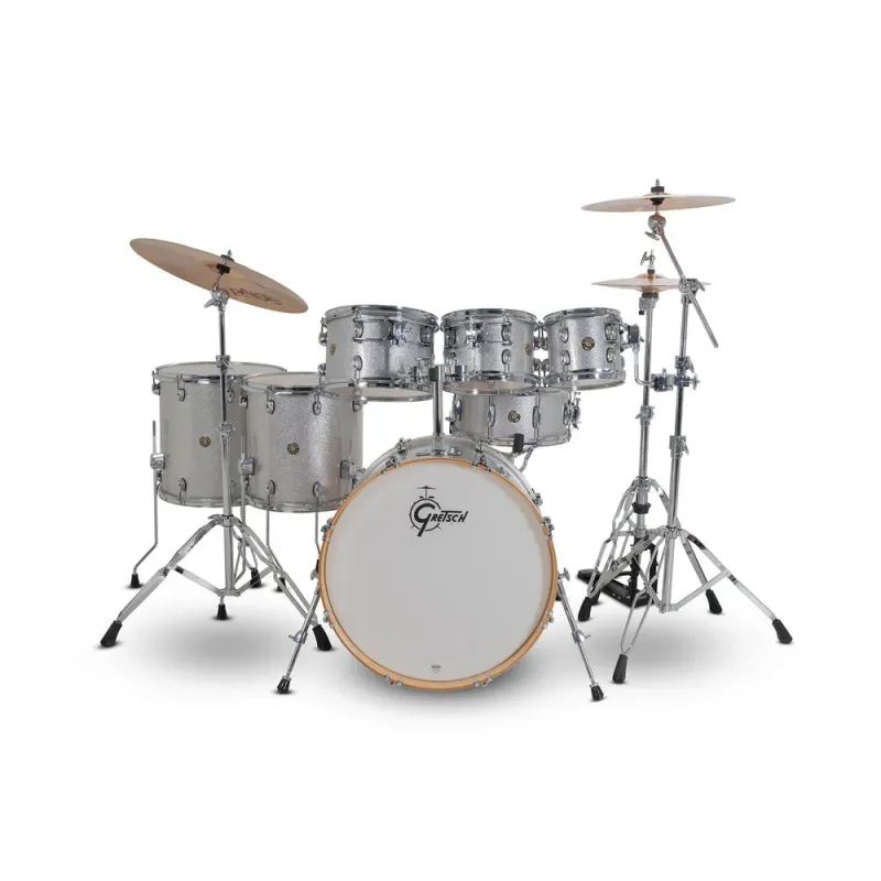 Gretsch Catalina Maple 7-piece Set - Silver Sparkle