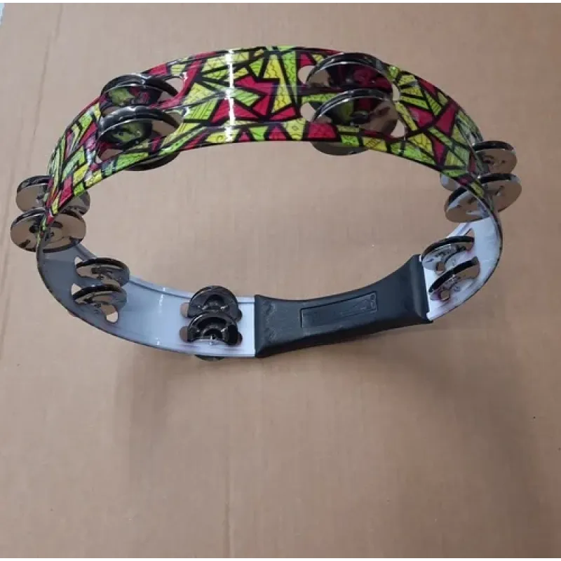 DMS Tambourine 14 Double Steel Jingles GJ