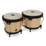 LPA601-AW Aspire Wood Bongos Natural Wood/Black