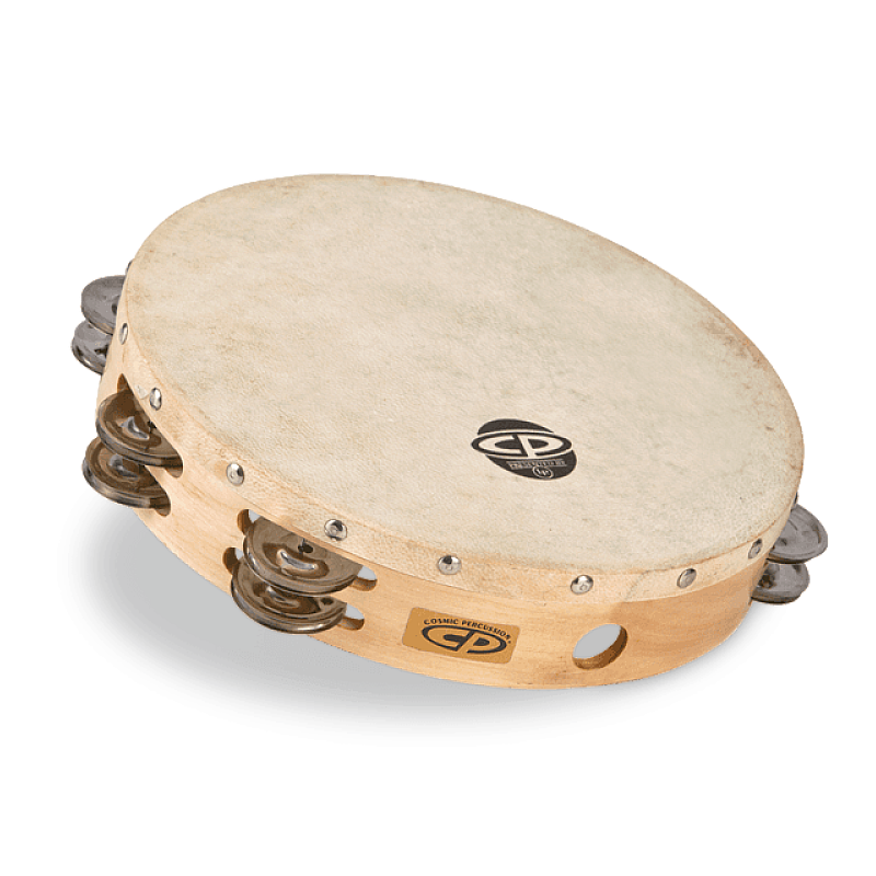 CP380 CP by LP 10" Tambourine With Head Double Row