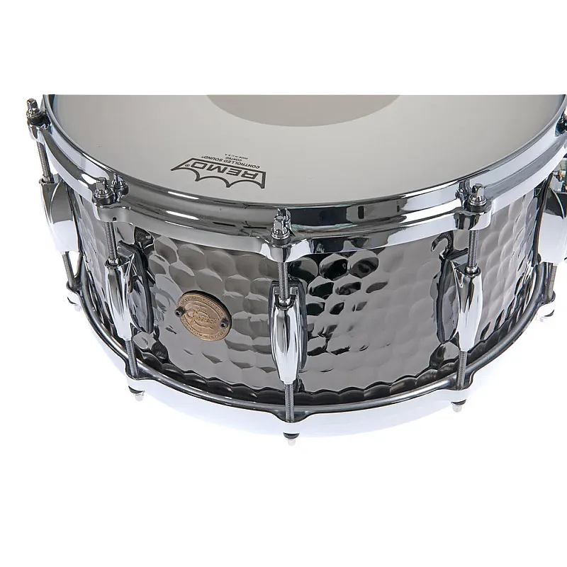 Gretsch S1-6514-BSH Hammered Black Steel 14''x6.5'' Snare Drum