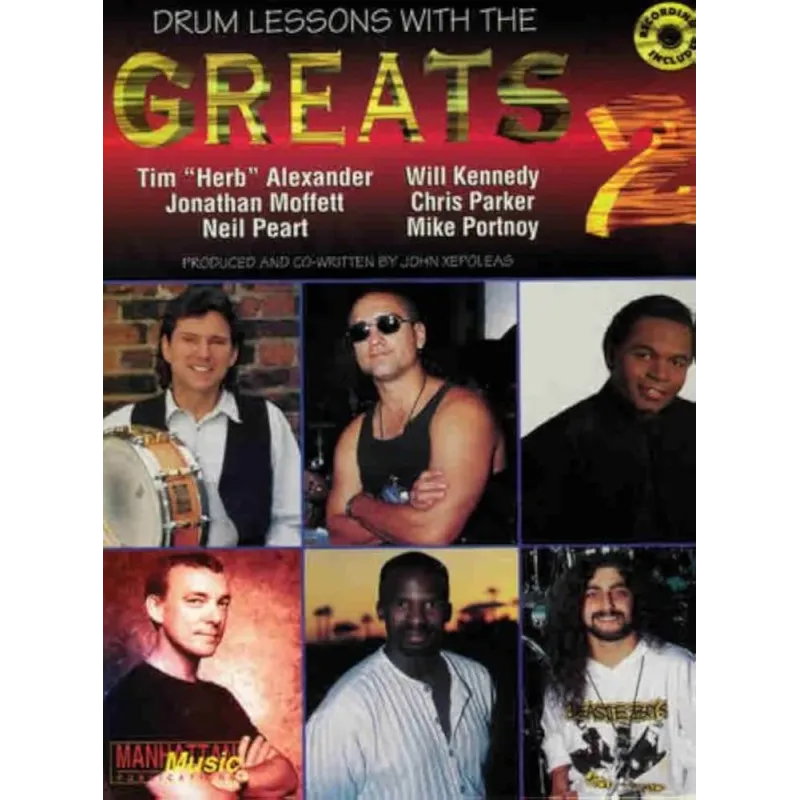 Drum Lessons With The Greats: Book 2