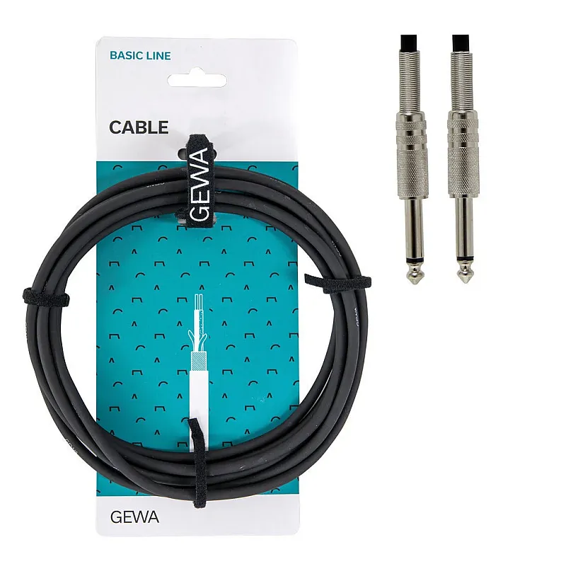Gewa Basic Line Instrument Cable Jack-Jack 3m