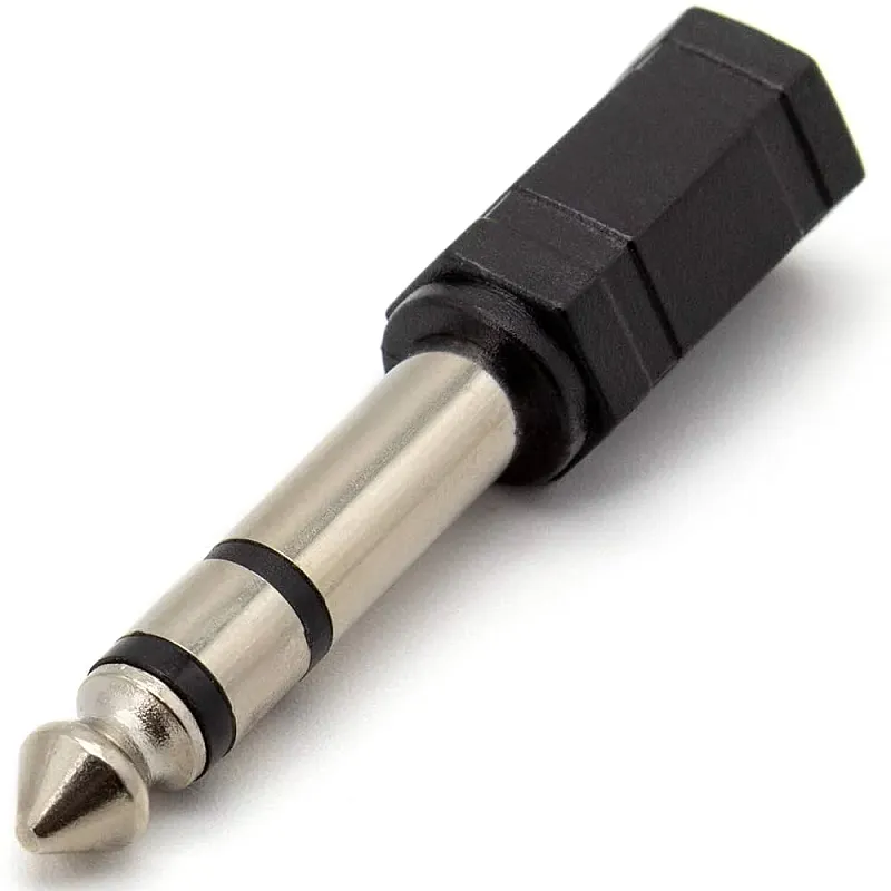 Adapter 3.5 mm Stereo Jack Plug Socket - 6.3 mm Stereo Jack Plug