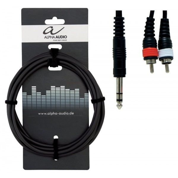 Alpha Audio Basic Line Y Stereo Jack - RCA 1.5m