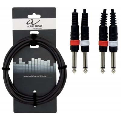 Gewa Instrument Cable Mono jack plug 6.3mm - Mono jack plug 6.3mm, 3m