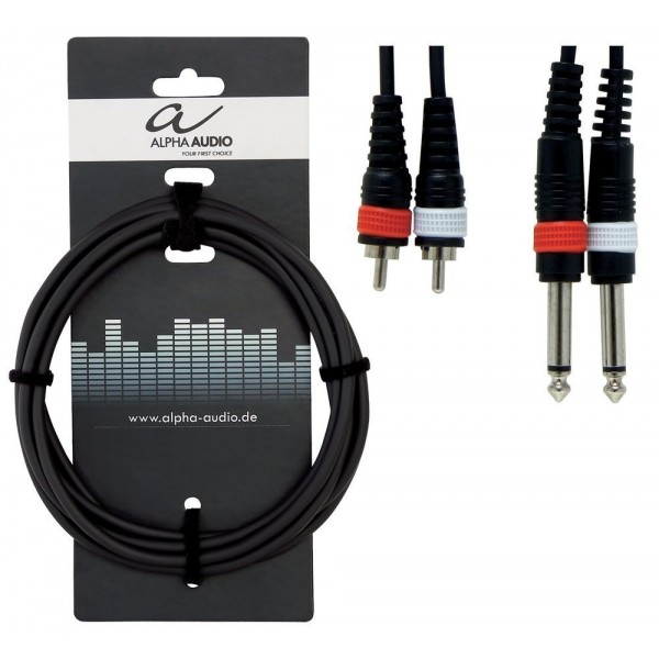 Alpha Audio Basic Line Twin Cable 2x RCA - 2x Jack 3m