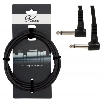 Alpha Audio Basic Line Patchcable Angled 0.6m (6pk)