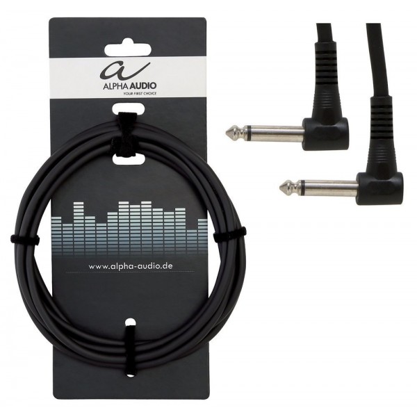 Alpha Audio Basic Line Patchcable Angled 0.3m (6pk)