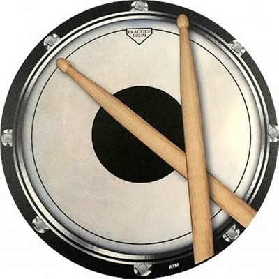 Mouse Pad - Drum Head and Sticks Design