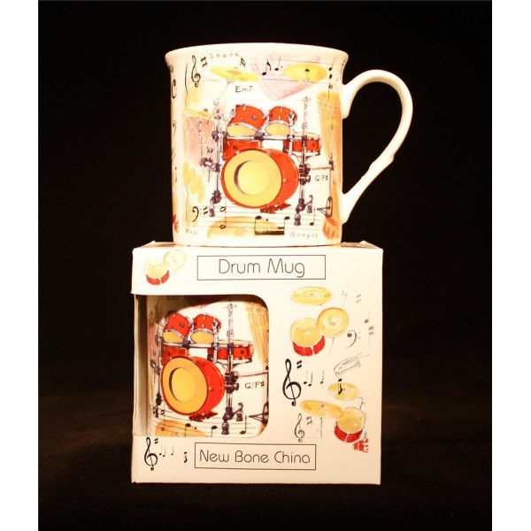 Fine China Mug - Drums Design