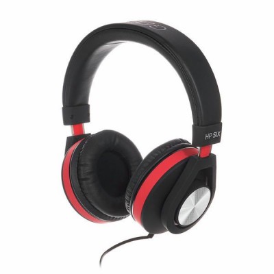 Alpha Audio HP Six Headphones  Black/Red
