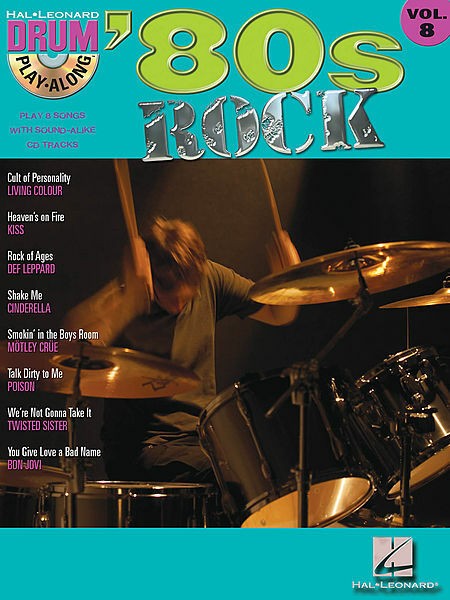 80S ROCK Drum Play-Along Volume 8