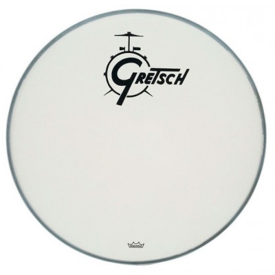 Remo 20'' Powerstroke 3 Coated Bass Drum Gretsch logo