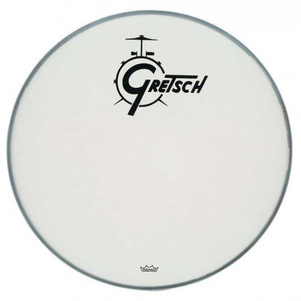 Remo 20'' Powerstroke 3 Coated Bass Drum Gretsch logo