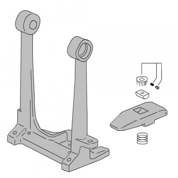 Pearl DC-513A Pedal Frame With Hoop Clamp For P-2000B/P-2000C