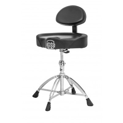Mapex T875 Saddle Top Drum Throne-Backrest Double Braced Legs