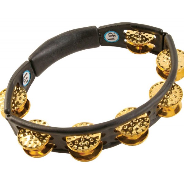 LP174 LP Cyclops Dimpled Jingle Tambourine Brass Hand Held