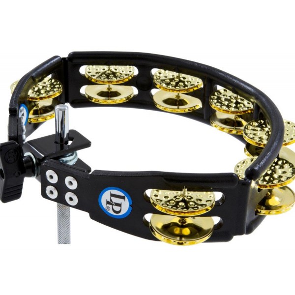 LP179 LP Cyclops Jingle Tambourine Dimpled Brass Mountable