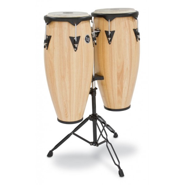 LP646NY-AW LP City Wood 10'' & 11'' Congas Set Natural