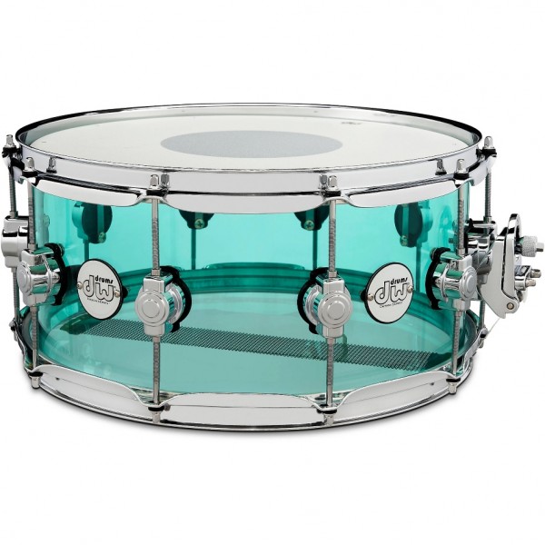 DW Design Series Acrylic Snare Drum 14''x6.5'' Sea Glass