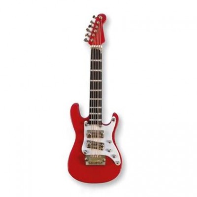 E-Guitar red magnetic 10,1 cm