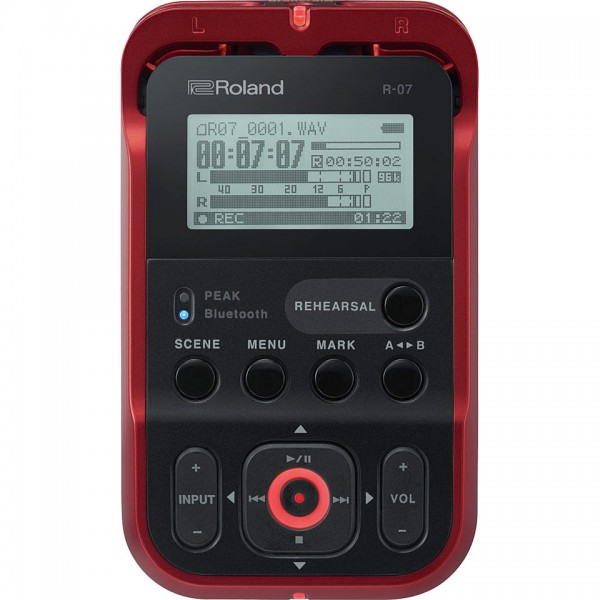 Roland R-07-RD High-Resolution Audio Recorder 