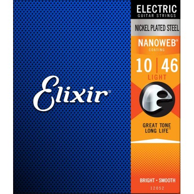 Elixir Nanoweb Nickel Plated Steel Electric Strings 10-46  12052