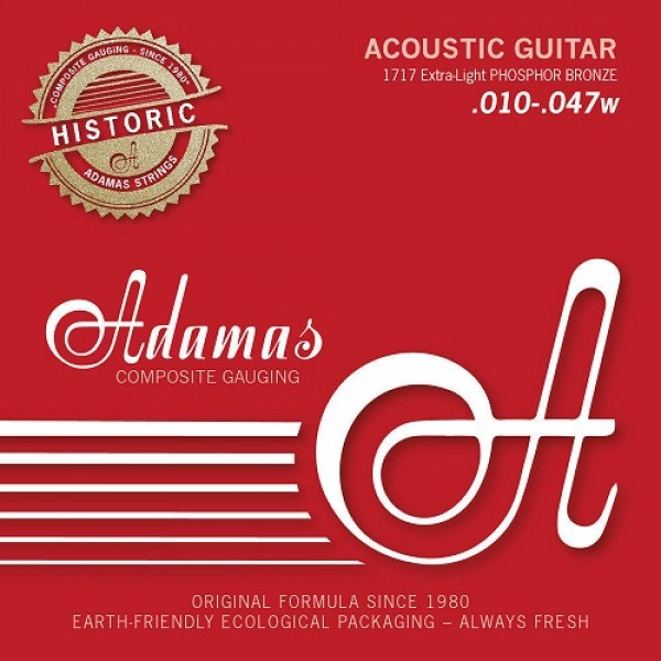 Adamas 1717 Phosphor Bronze Acoustic Guitar Strings 10-47