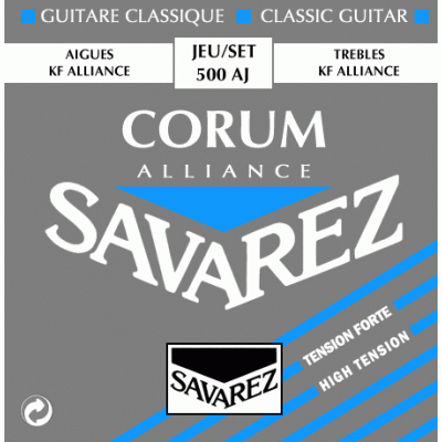 Savarez 500AJ AL. Corum Classical Guitar Strings High Tension 