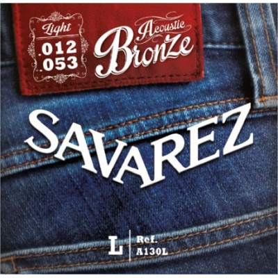 Savarez A130L Bronze Acoustic guitar Light set 12-53
