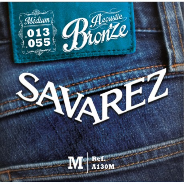 Savarez A130M Bronze Acoustic guitar Medium set 13-55