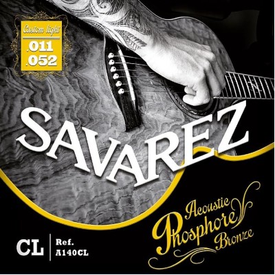 Savarez A140CL Ph. Bronze Acoustic guitar Custom light set 11-52