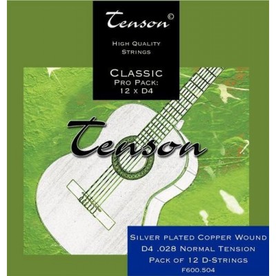 Tenson 028 Silver 4TH Nylon Classic Guitar 