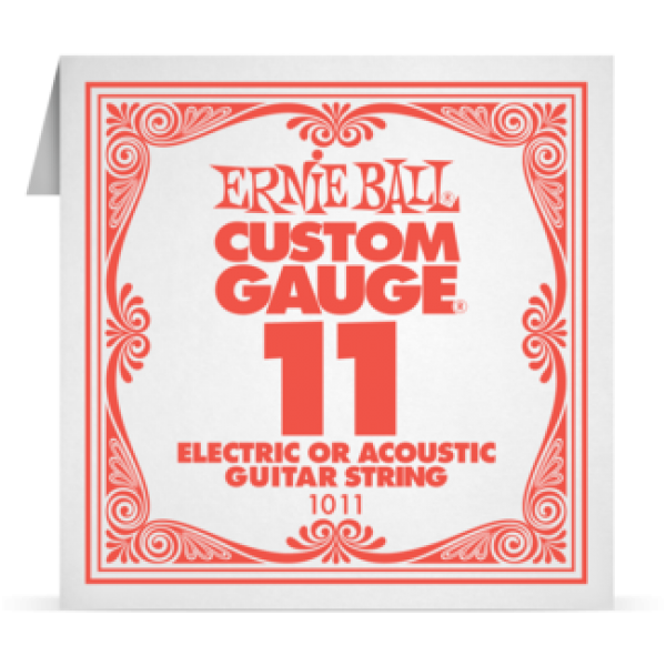 Ernie Ball 011 Plain Steel ﻿Electric and Acoustic Guitar 1011