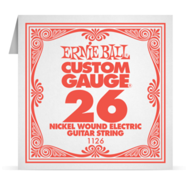 Ernie Ball 026 Nickel Wound ﻿Electric and Acoustic Guitar 1126