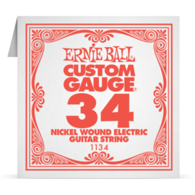 Ernie Ball 034 Nickel Wound ﻿Electric and Acoustic Guitar 1134