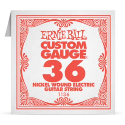 Ernie Ball 036 Nickel Wound ﻿Electric and Acoustic Guitar 1136
