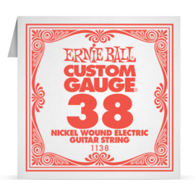 Ernie Ball 038 Nickel Wound ﻿Electric and Acoustic Guitar 1138