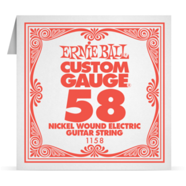 Ernie Ball 058 Nickel Wound ﻿Electric and Acoustic Guitar 1158