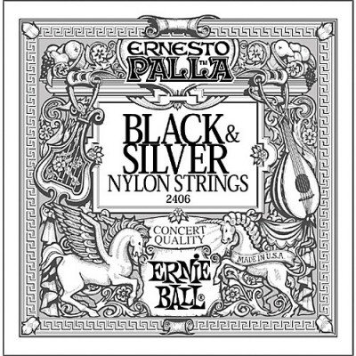 Ernie Ball Nylon Ernesto Palla Black & Silver 2406