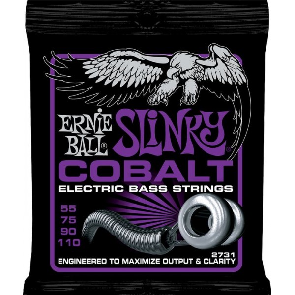 Ernie Ball Power Slinky Cobalt Bass Strings 55-110 2731