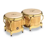 LP M201-AW Matador Wood Bongos, Natural/Gold Tone