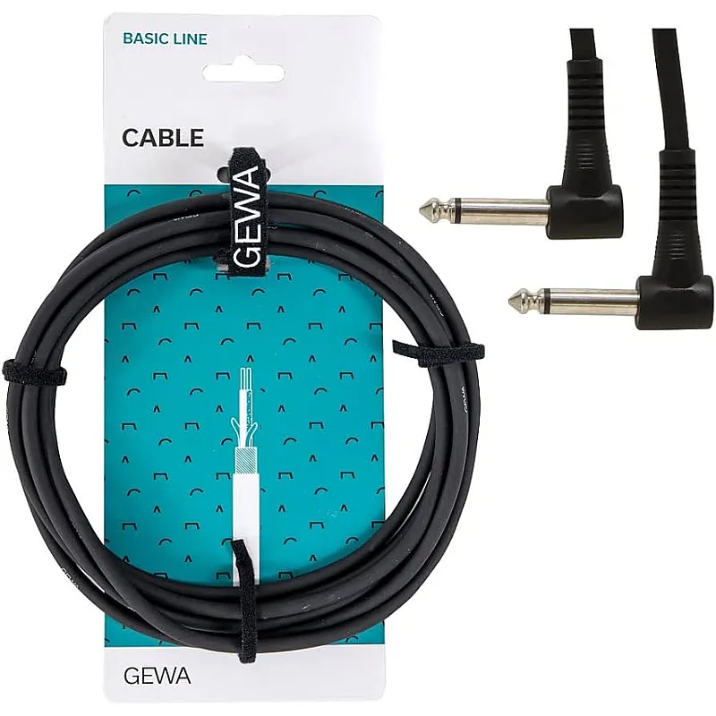 Gewa Basic Line Patchcable Angled 0.3m (6pk)
