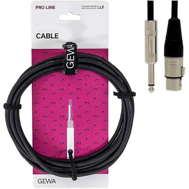 Gewa Pro Line Microphone Cable XLR - Jack 1.5m