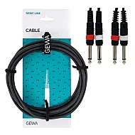 Gewa Basic Line Y 2 x Mono Jack - 2 x Mono Jack 3m