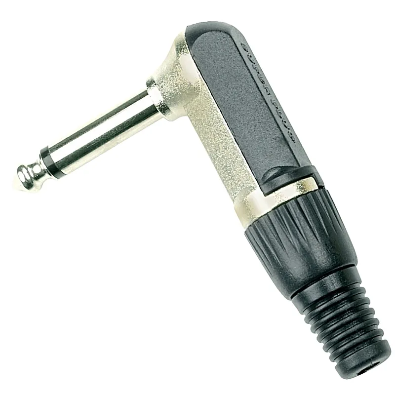 Angled Plug 6.3 mm Mono Jack For Cables