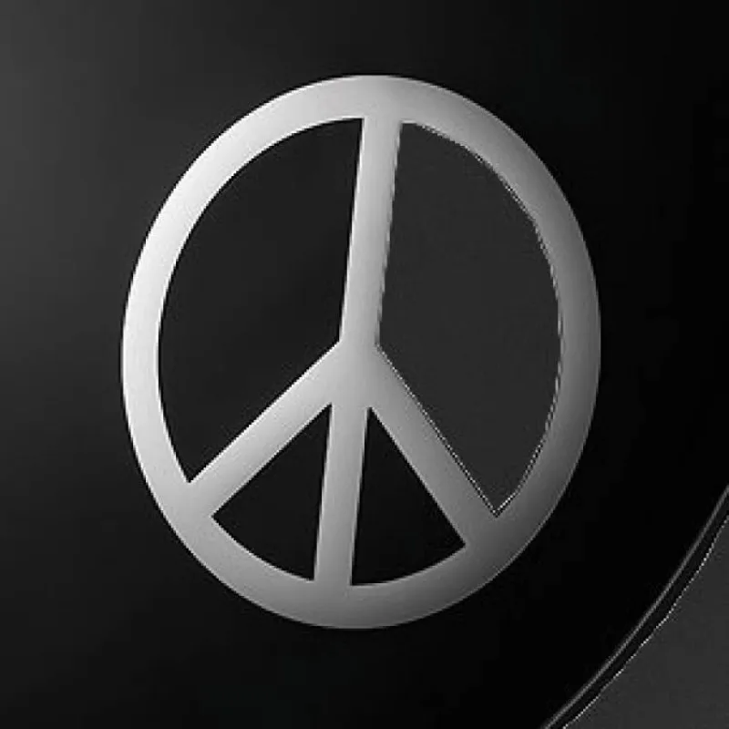 Remo Dynamos Chrome Graphic Peace Sign Remo Dynamos Chrome Graphic Peace Sign