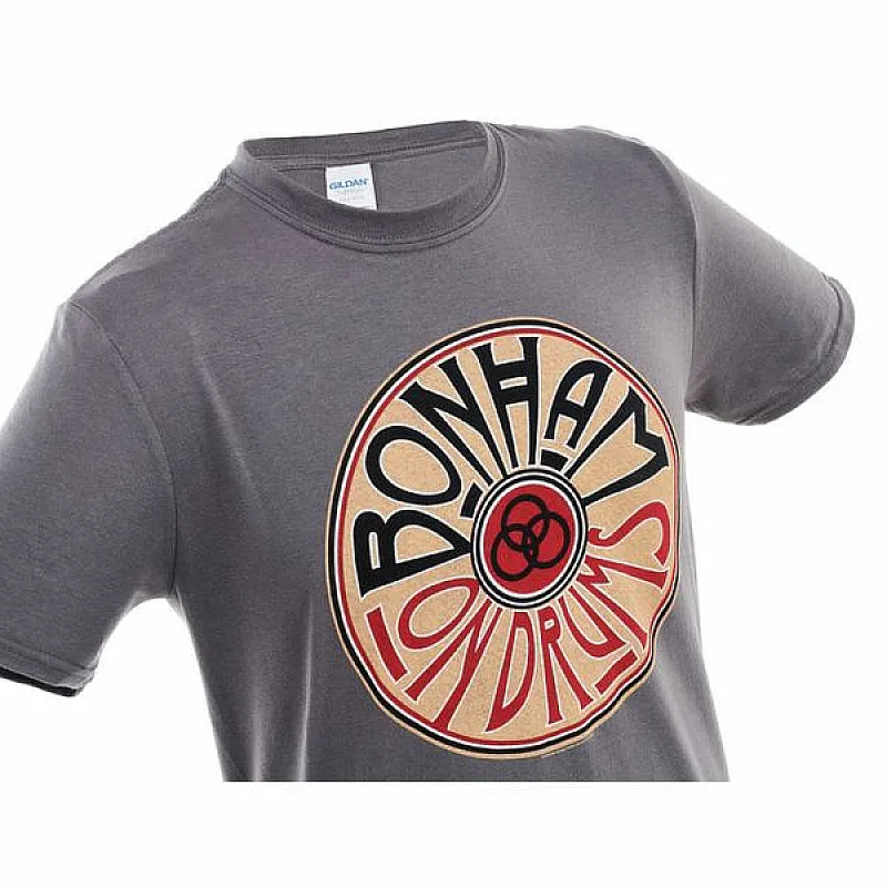 Promuco John Bonham T-Shirt On Drums - Coal L