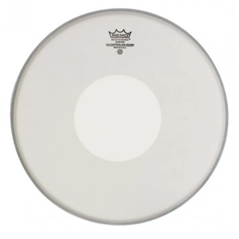 Remo 14'' Controlled Sound Coated White Dot